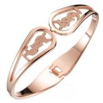 Saint Laurent Logo Rose Gold Bracelet 700600