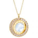 Bvlgari Bvlgari diamond encrusted gold necklace 700832