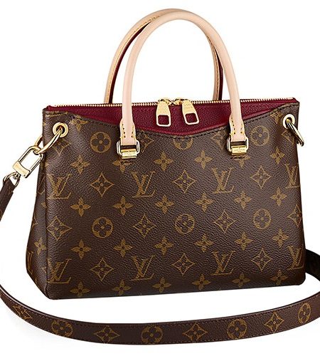 Louis Vuitton Monogram Pallas BB Dark Red PM Bag