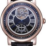 Cartier Rotonde Flying Tourbillon Black Dial 621944