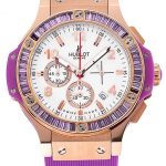 Hublot Big Bang Tutti Frutti Purple Strap Gold Dial