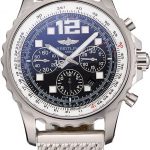 Swiss Breitling Professional Chronospace Black Dial Stainless Steel Case And Bracelet  622874