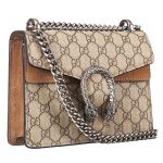 Gucci Dionysus GG Supreme Canvas And Taupe Suede Trim Mini Bag 18926797