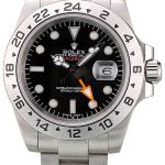 Rolex Explorer Stainless Steel Bezel Black Dial Watch