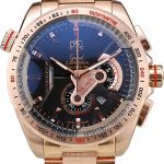 Tag Heuer Carrera Rose Gold Case Black Dial