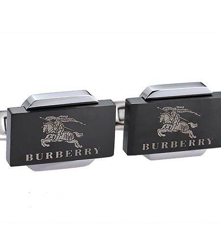 Burberry Logo Business Silver Cufflinks 700754
