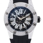 Richard Mille RM 033 Extra Flat Automatic Diamond Case Black Rubber Bracelet 1454195
