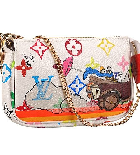 Louis Vuitton Mini Pochette Accessories Evaison White Monogram Canvas