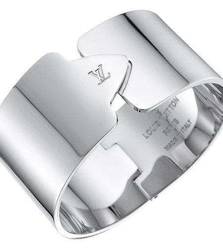 Louis Vuitton Inside LV Cuff Silver Bracelet 700733