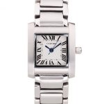 Cartier Tank Francaise 20mm White Dial Stainless Steel Case And Bracelet