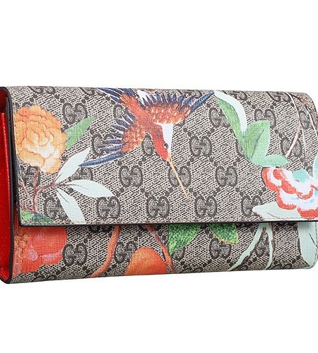 Gucci Tian GG Supreme Canvas Continental Wallet 18927134