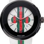 Gucci White Rubber Band White Round Dial 2165-310