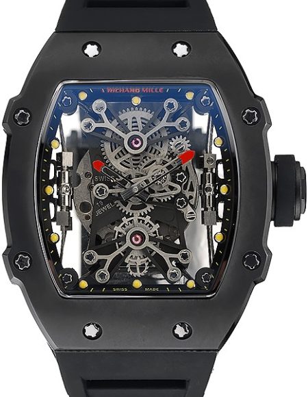 Richard Mille Tourbillion Rafael Nadal RM 27-01 Black Case Black Rubber Bracelet  1454253