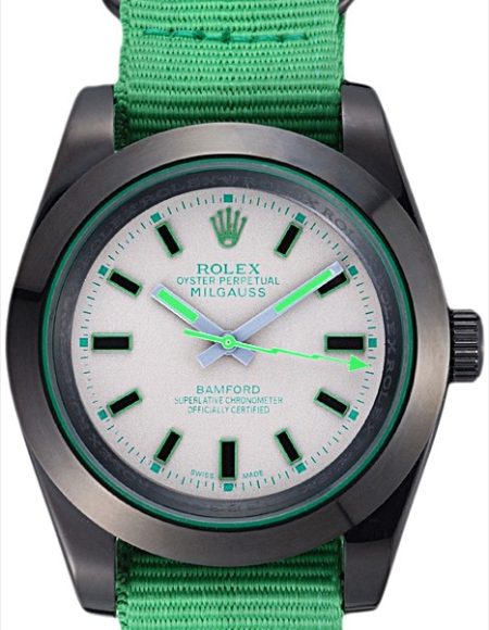 Rolex Milgauss Bamford Green Nylon Strap 622004