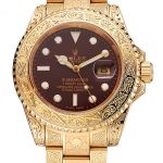 Rolex Submariner Skull Limited Edition Brown Dial Gold Case And Bracelet 1454070