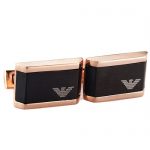 Emporio Armani Logo Rose Gold Cufflinks 700655