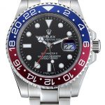 Rolex GMT Master II Blue Rose Red Bezel Black Dial Watch
