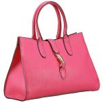 Gucci Jackie Soft Leather Top Handle Bag Fuchsia 607949