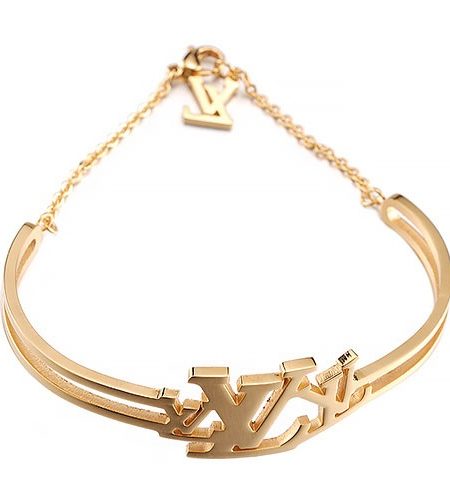 Louis Vuitton Logo Gold Bracelet 700604