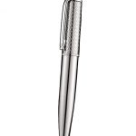 Cartier Silver Embossed Upper Body Silver Ballpoint Pen  622763