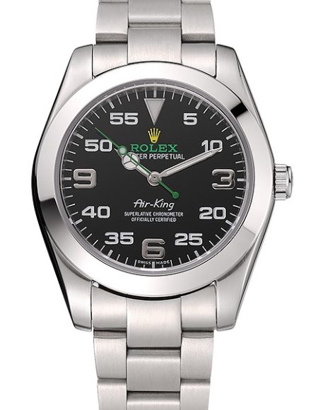 Rolex Air King Black Dial Staineless Steel Bracelet 1454020