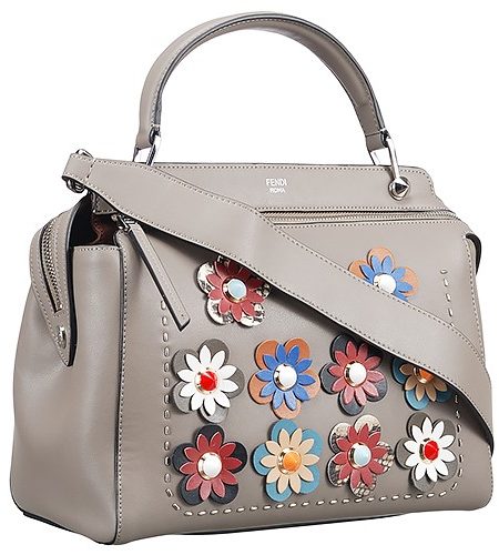 Fendi Flowerland Dotcom Grey Bag 18927086