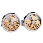 Rolex Design Logo Gold And Silver Cufflinks 700776