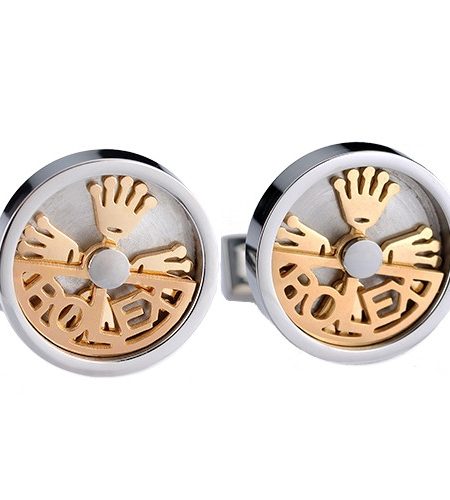 Rolex Design Logo Gold And Silver Cufflinks 700776