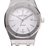 Swiss Audemars Piguet Royal Oak White Dial Stainless Steel Case And Bracelet