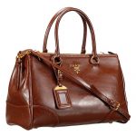 Prada Classic Satchel Brown