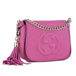 Gucci Soho Mini Shoulder Strap Bag Fuchsia