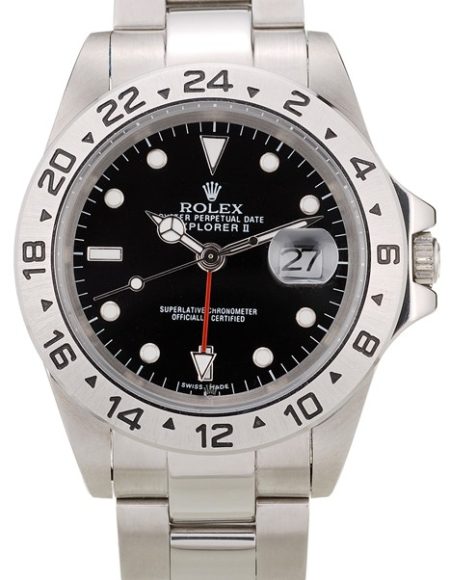 Rolex Explorer Stainless Steel Bezel Black Dial