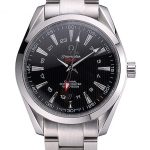 Omega Seamaster Planet Ocean GMT Black Dial Stainless Steel Band   622398