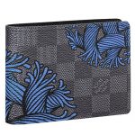 Louis Vuitton Damier Graphite Slender Wallet Blue Ropes Pattern 18927257
