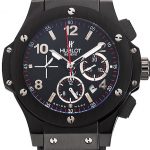 Swiss Hublot Big Bang Black Dial Black Case Black Rubber Bracelet 1453901