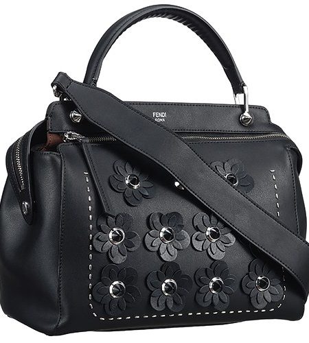 Fendi Flowerland Dotcom Black Bag 18927083