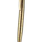 Christian Dior Pattern Grooved Gold Ballpoint Pen  622743