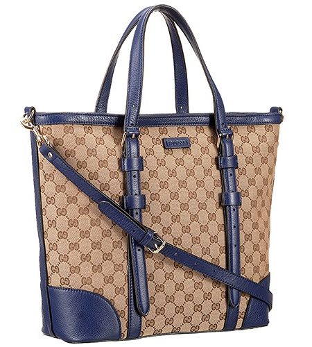 Gucci GG Medium Classic Tote Black Blue