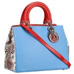 Diorissimo Medium Light Blue and Spotted City Bag
