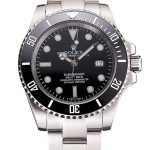 Swiss Rolex Submariner Small Date Black Dial And Bezel Stainless Steel Case And Bracelet