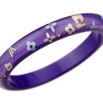 Louis Vuitton Replica Monogram Scattered Purple Bangle