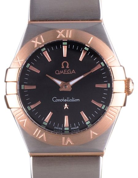 Omega Constellation Rose Gold Bezel Two Tone Band som100  621480