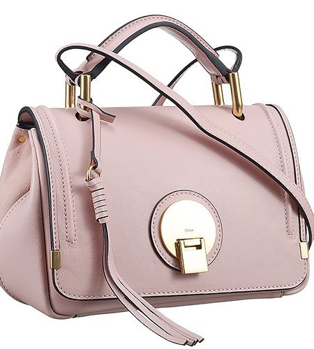 Chloe Indy Pink Leather Double Carry Bag 18927080