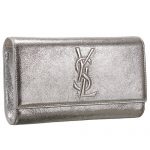Saint Laurent Belle De Jour Clutch Silver 608314