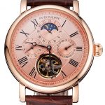 Patek Philippe Grand Complications Moonphase Perpetual Calendar Tourbillon Rose Gold Case And Dial Brown Leather Strap
