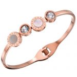 Bvlgari B.Zero1 White Ceramic Rose Gold Bracelet 700513