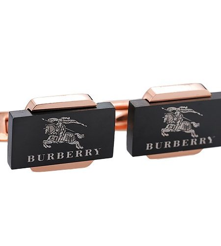Burberry Logo Business Rose Gold Cufflinks 700753