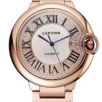 Swiss Cartier Ballon Bleu 46 MM Diamond Dial Rose Gold Bracelet 1453882