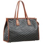 Goyard Sac Marquises Zippered Black And Tan Tote Bag 18927359