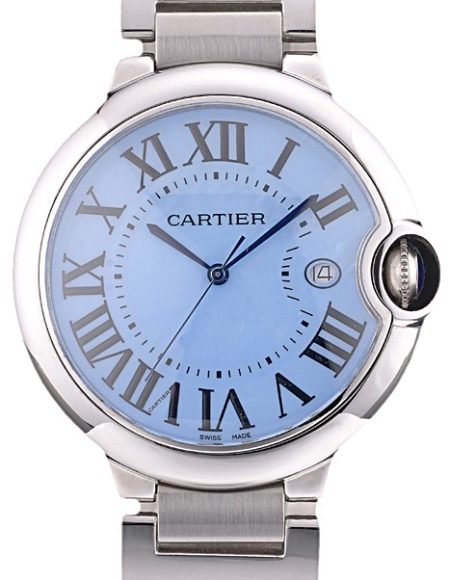 Cartier Ballon Bleu 42mm Blue Dial Stainless Steel Case And Bracelet